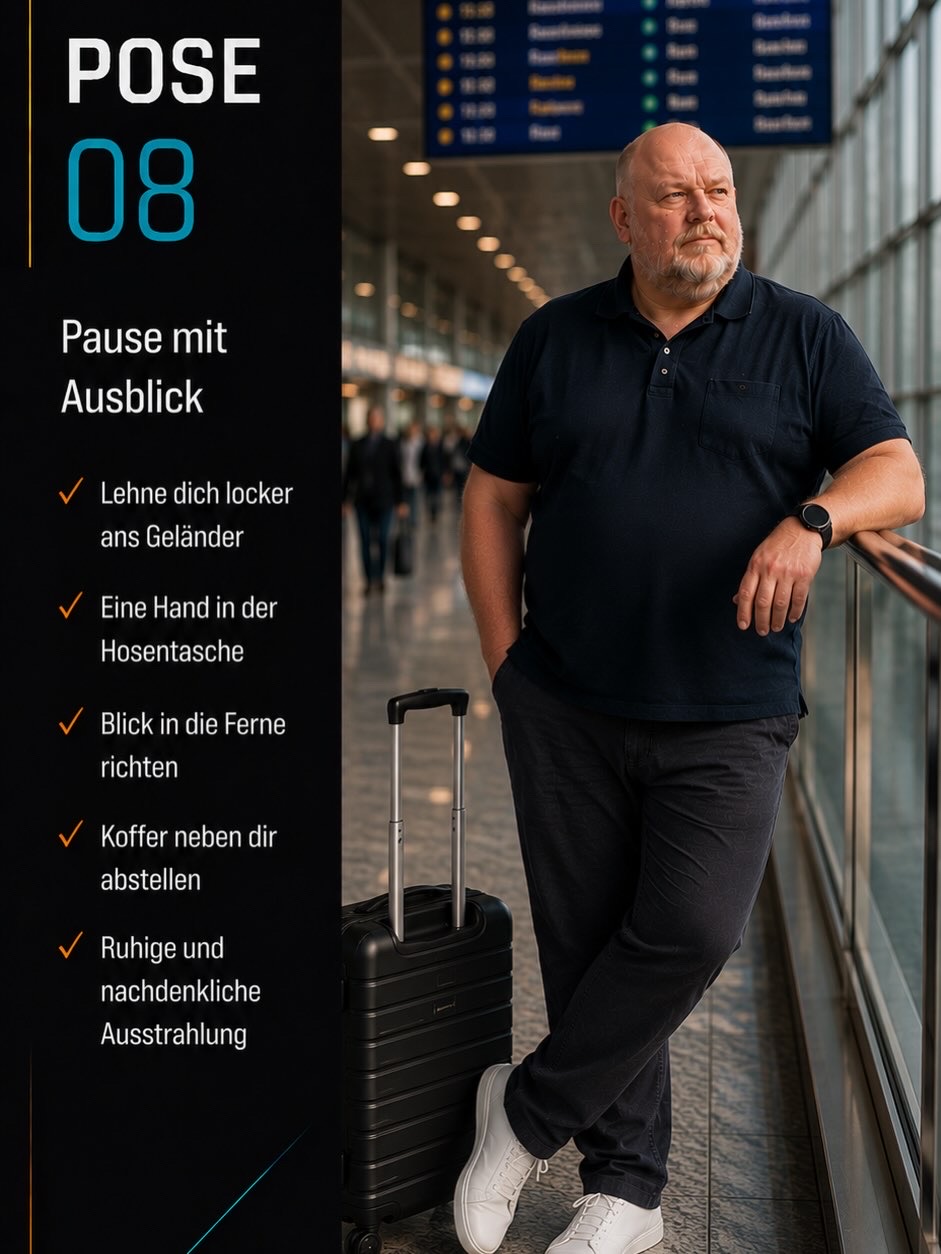 Pose 08: Pause mit Ausblick