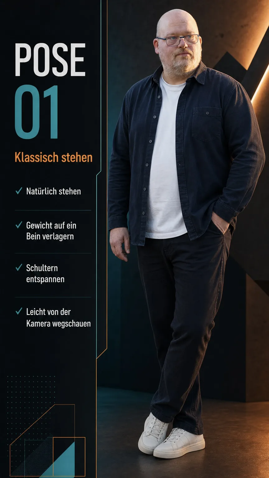 Beispiel einer neutralen Model Pose