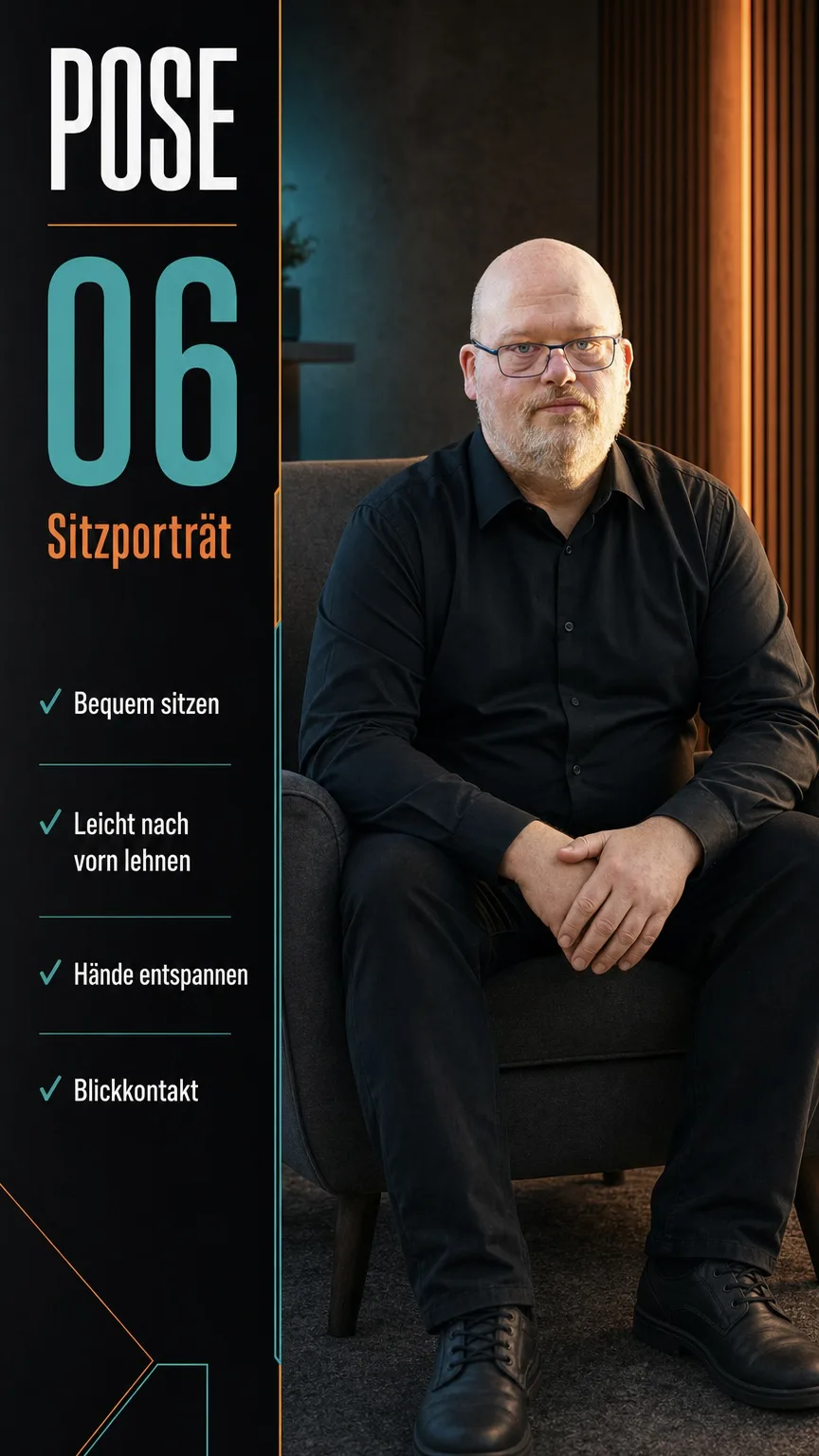 Pose 06: Sitzportrait