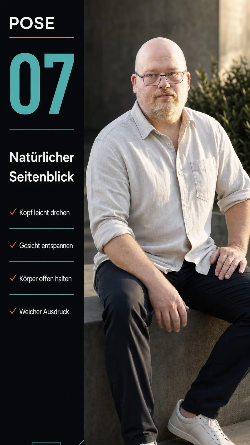 Pose 07: Natürlicher Seitenblick